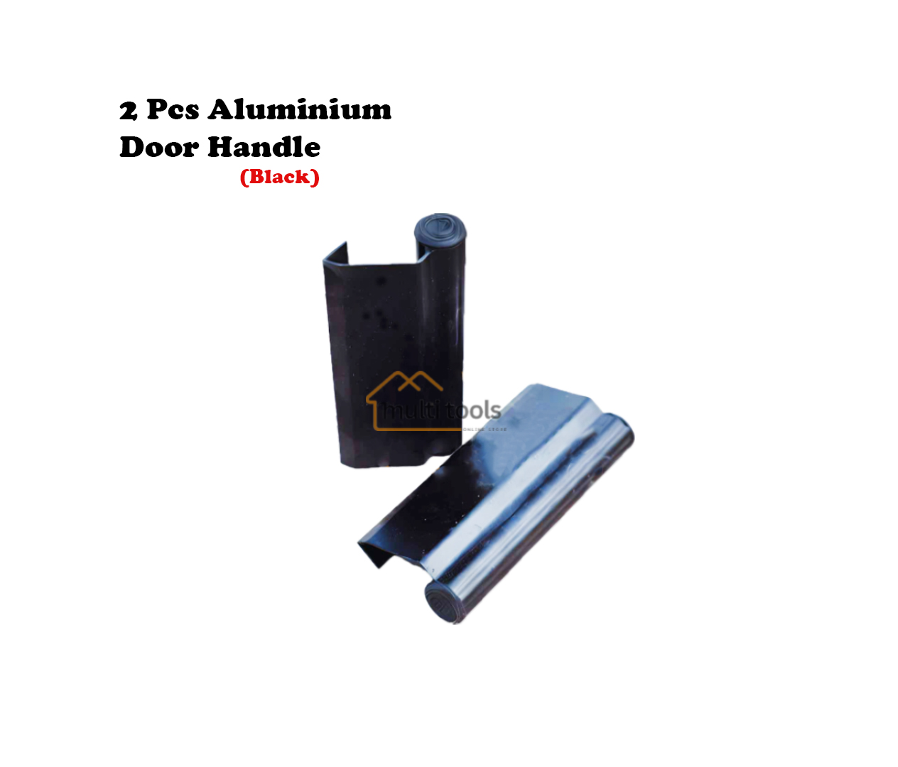 2 Pcs Aluminium Door Handle [Black]